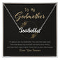 gift for godmother Necklace with Message Card