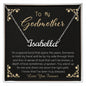 personalized-godmother gift Personalized Name Necklace with Message Card