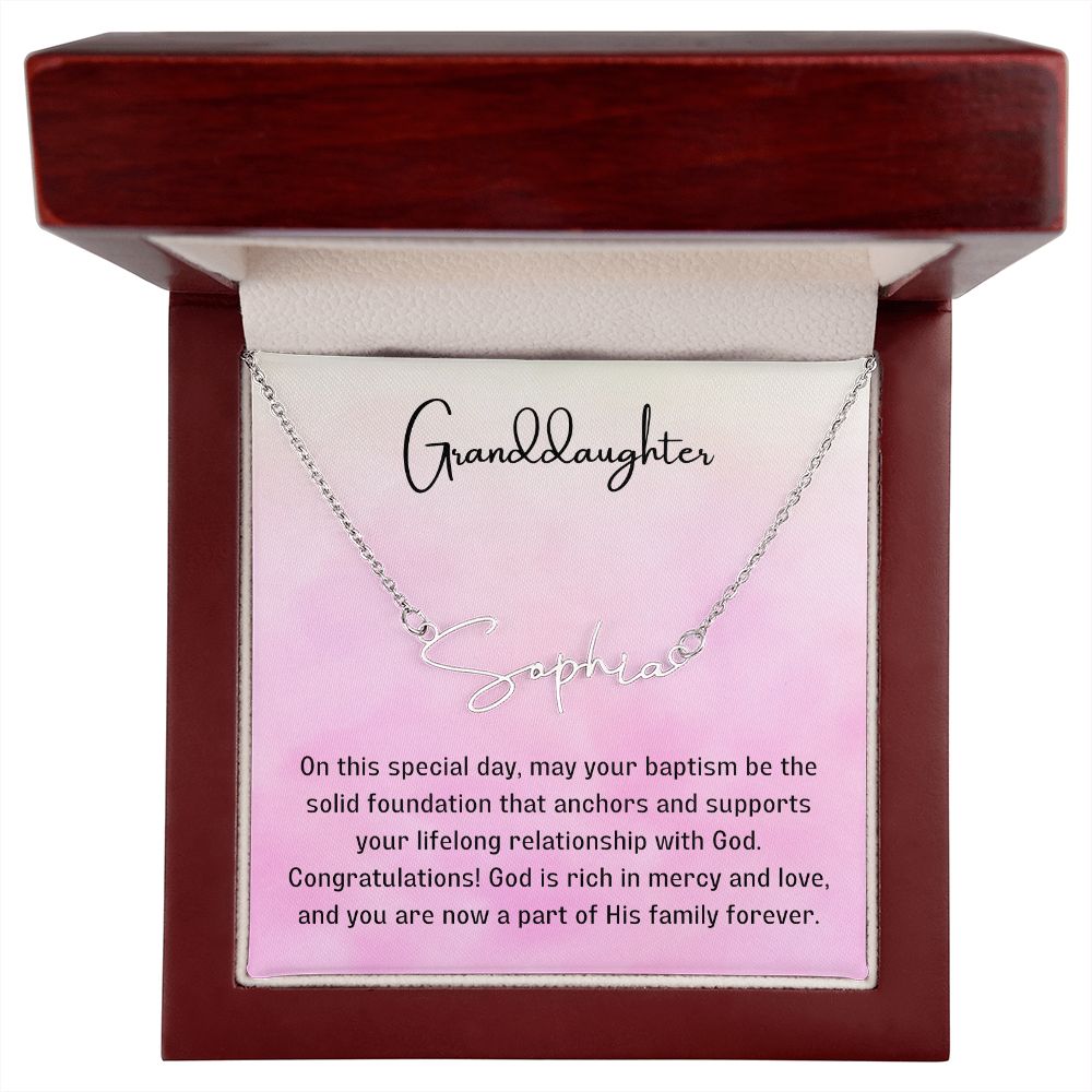 Baptism Gift Girl Present From Grandparents | Granddaughter Christening Gift | Christening Gift Present for Granddaughter