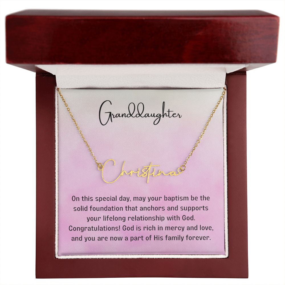 Baptism Gift Girl Present From Grandparents | Granddaughter Christening Gift | Christening Gift Present for Granddaughter