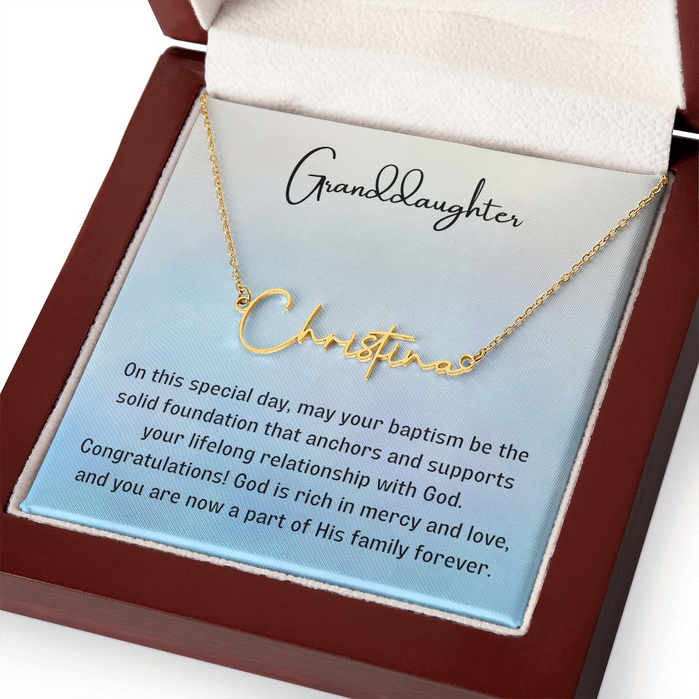 Baptism Gift Girl Present From Grandparents | Granddaughter Christening Gift | Christening Gift Present for Granddaughter