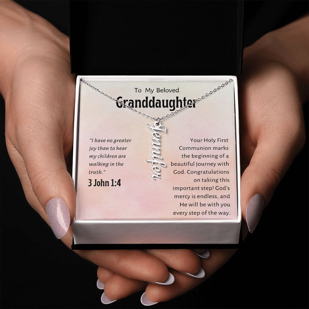 Granddaughter First Communion Gift | Confirmation Gift Present for Granddaughter | Holy Confirmation Gift Girl Present From Grandparents