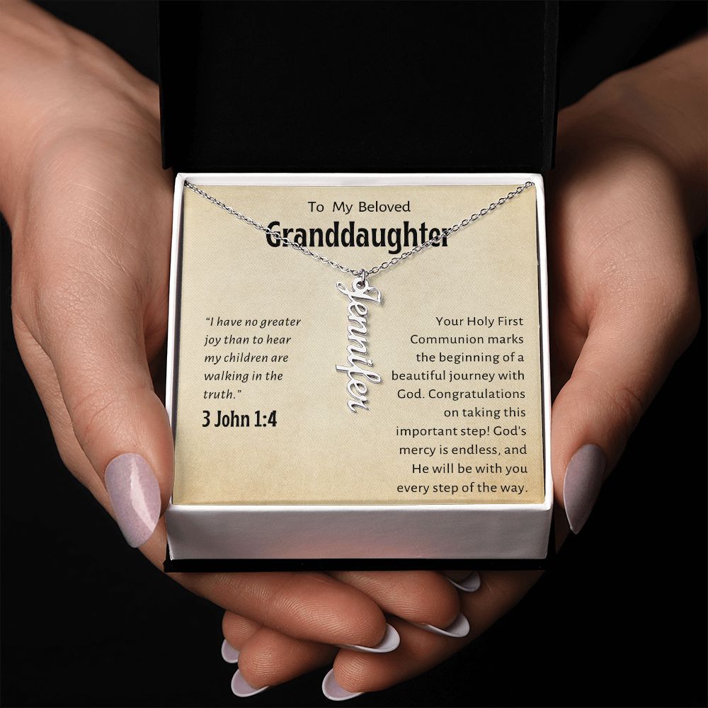 Granddaughter First Communion Gift | Confirmation Gift Present for Granddaughter | Holy Confirmation Gift Girl Present From Grandparents