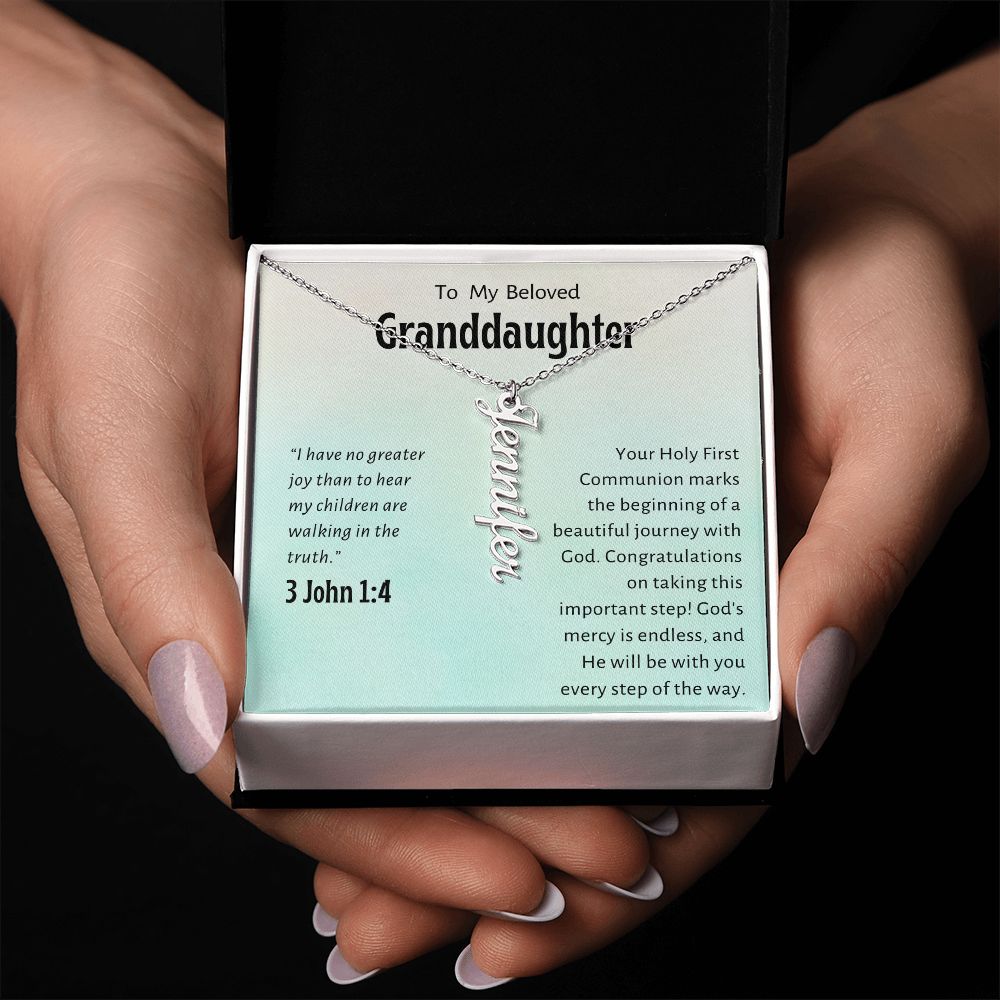 Granddaughter First Communion Gift | Confirmation Gift Present for Granddaughter | Holy Confirmation Gift Girl Present From Grandparents