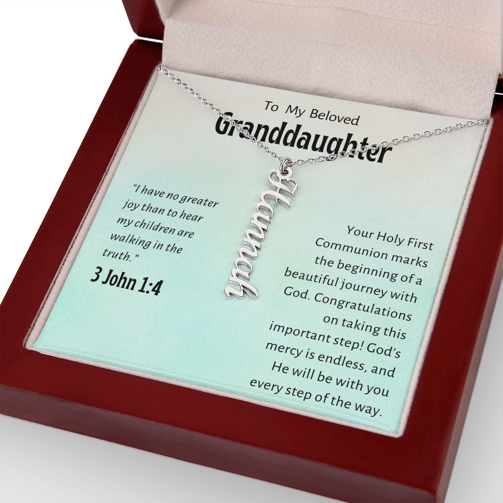 Granddaughter First Communion Gift | Confirmation Gift Present for Granddaughter | Holy Confirmation Gift Girl Present From Grandparents
