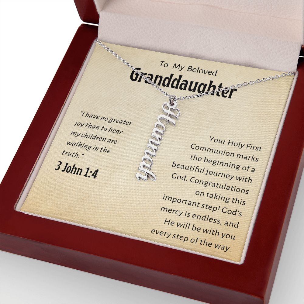 Granddaughter First Communion Gift | Confirmation Gift Present for Granddaughter | Holy Confirmation Gift Girl Present From Grandparents