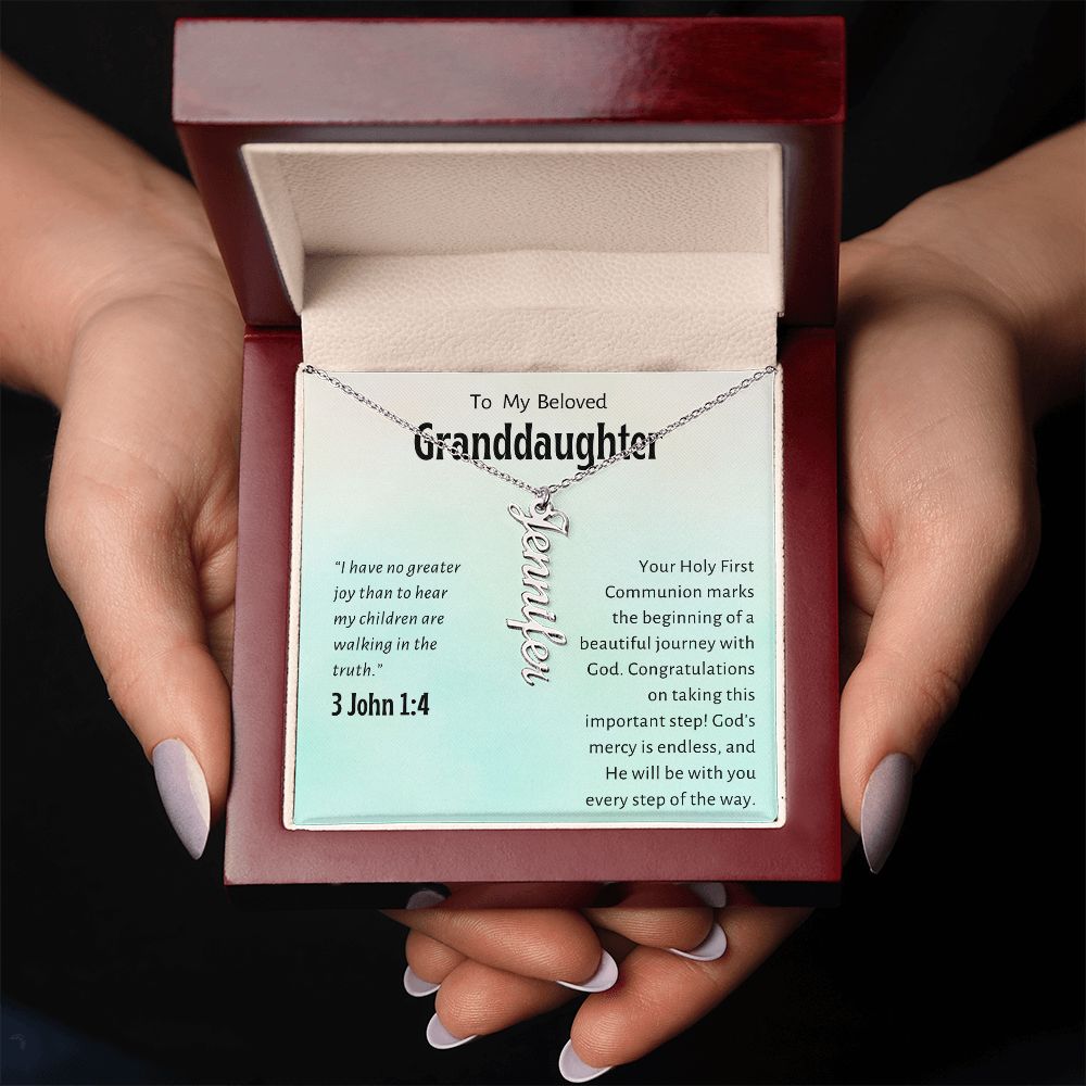 Granddaughter First Communion Gift | Confirmation Gift Present for Granddaughter | Holy Confirmation Gift Girl Present From Grandparents