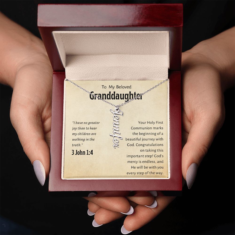 Granddaughter First Communion Gift | Confirmation Gift Present for Granddaughter | Holy Confirmation Gift Girl Present From Grandparents