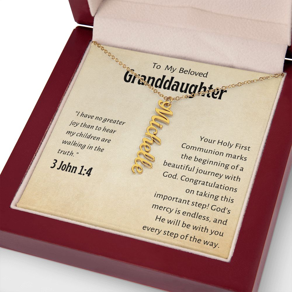 Granddaughter First Communion Gift | Confirmation Gift Present for Granddaughter | Holy Confirmation Gift Girl Present From Grandparents