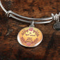 BE NOT AFRAID JUST BELIEVE (Round Pendant Bangle)
