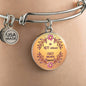 BE NOT AFRAID JUST BELIEVE (Round Pendant Bangle)