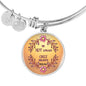 BE NOT AFRAID JUST BELIEVE (Round Pendant Bangle)