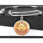 BE NOT AFRAID JUST BELIEVE (Round Pendant Bangle)