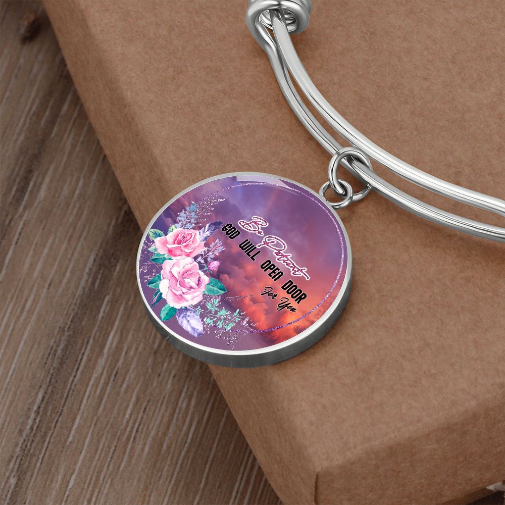 2020-05-07 (Be Patient God Will Open Door For You) (1) Bracelet Circle