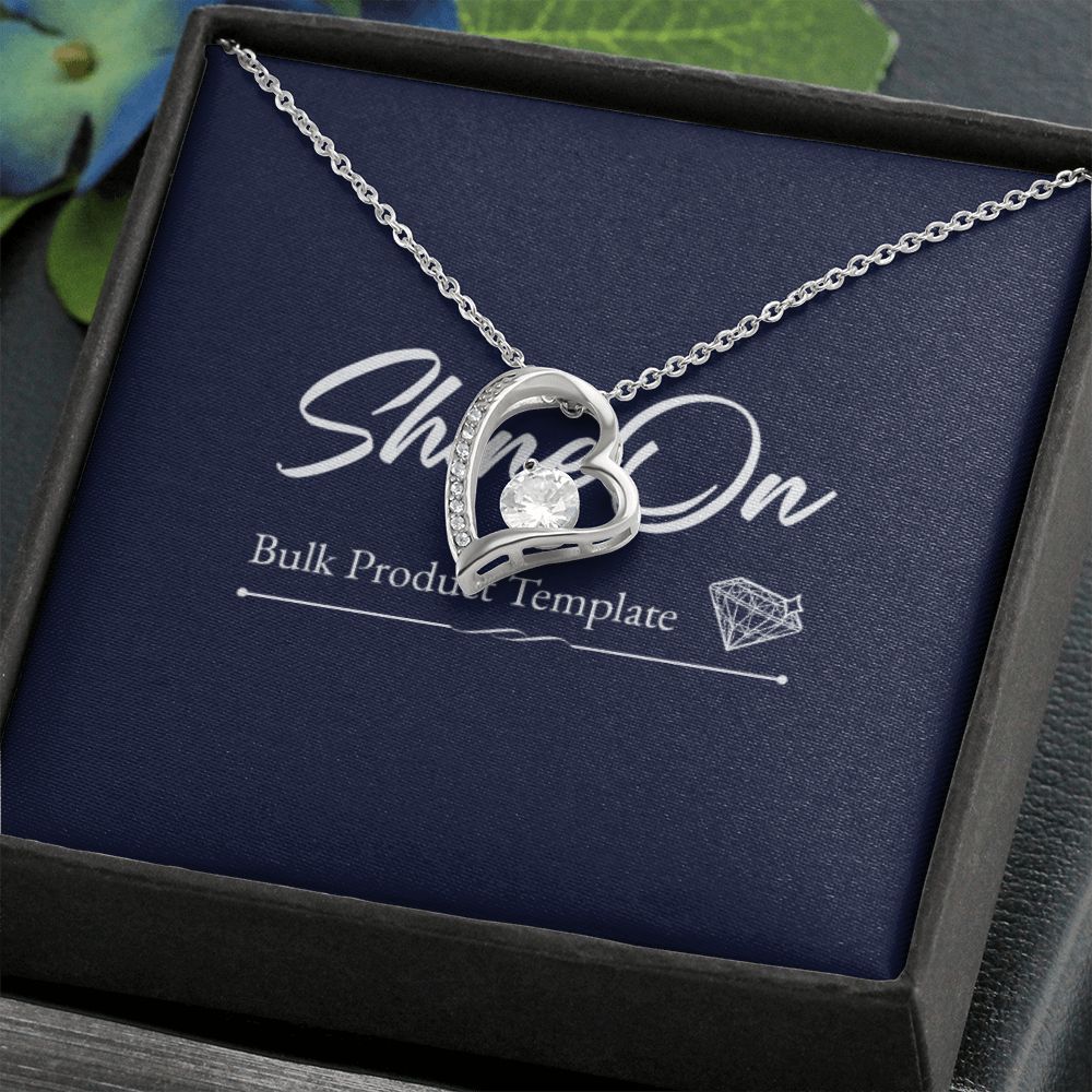 14K White Gold Necklace in Two-Tone Box