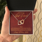 BFF (One True) To My Beautiful Mom (Interlocking Hearts) Necklace