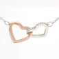 Interlocking Heart Necklace To My Step Mom