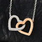 Interlocking Heart Necklace To My Step Mom