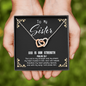 God Is My Strength - Sister To My Wife (Interlocking Hearts) Necklace