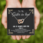 God Is always with you - Sister in law To My Wife (Interlocking Hearts) Necklace