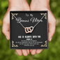 God Is always with you - Bonus Mom To My Wife (Interlocking Hearts) Necklace
