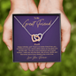 BFF (Great) To My Beautiful Mom (Interlocking Hearts) Necklace