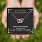 3 Pray To My Granddaughter 220212 To My Wife (Interlocking Hearts) Necklace
