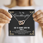 God Is always with you - Granddaughter To My Wife (Interlocking Hearts) Necklace