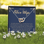 Police Wife 2022-02-21 (Dark Blue) To My Wife (Interlocking Hearts) Necklace