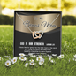 2022-03-14 - 2 - God is my strength - Golden Shadow To My Wife (Interlocking Hearts) Necklace
