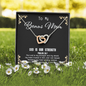 God Is My Strength - Bonus Mom To My Wife (Interlocking Hearts) Necklace