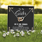 God Is My Strength - Sister To My Wife (Interlocking Hearts) Necklace
