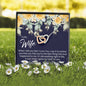 Still Love (Wife) (Navy) 210930b To My Wife (Interlocking Hearts) Necklace