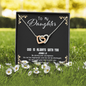 God Is always with you - Daughter To My Wife (Interlocking Hearts) Necklace