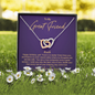 BFF (Great) To My Beautiful Mom (Interlocking Hearts) Necklace