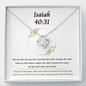 Isaiah 40:31 Cubic Zirconia Crystal Necklace To My Best Friends