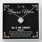 God Is My Strength - Bonus Mom To My Wife (Knot Beauty) Necklace