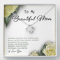 Emotional - Frame - Beautiful Mom - I Love You To My Wife (Knot Beauty) Necklace