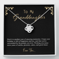 2022-04-04 Happy Birthday Granddaughter To My Beautiful Mom (Knot Beauty) Necklace Template