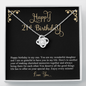 2022-04-04 Happy Birthday 21 To My Beautiful Mom (Knot Beauty) Necklace Template