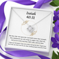 Isaiah 40:31 Necklace To My Friends (Knot Beauty)