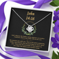 John 14_16 (2022-5-13 J) To My Beautiful Mom (Knot Beauty) Necklace Template