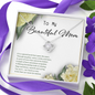 Special Bond - Frame - Beautiful Mom - I Love You To My Wife (Knot Beauty) Necklace