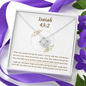 Isaiah 43:2 Necklace To My Daughter | Granddaughter | Sister - Be Strong