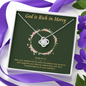God is Rich in Mercy To My Beautiful Mom (Knot Beauty) Necklace Template