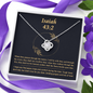 Isaiah 43_2 (Yellow) To My Beautiful Mom (Knot Beauty) Necklace Template