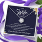 To My Wife Knot Necklace