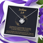 Joshua 1_9 (Yellow) To My Beautiful Mom (Knot Beauty) Necklace Template