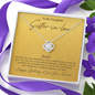 6-04 Godsend 2 To My Beautiful Mom (Knot Beauty) Necklace Template