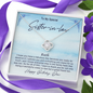 6-04 SisBirhtday To My Beautiful Mom (Knot Beauty) Necklace Template